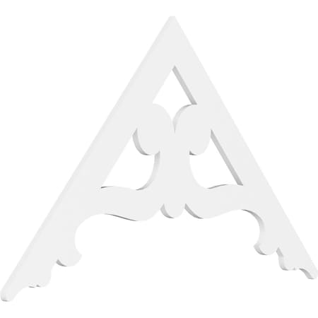 Ekena Millwork Pitch Brontes Architectural Grade PVC Gable Pediment, 60"W x 35"H x 1"P (14/12) GPP060X035X100BRO